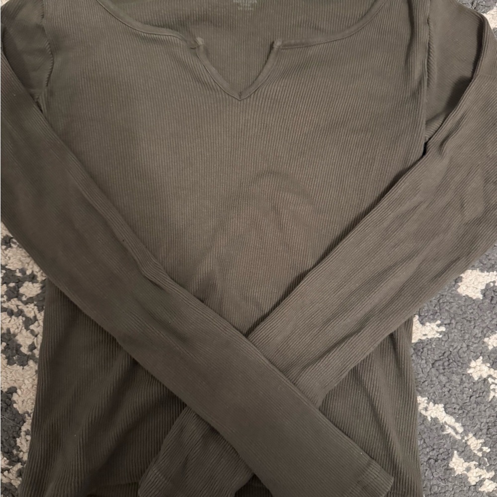 Dark green colored long sleeve
